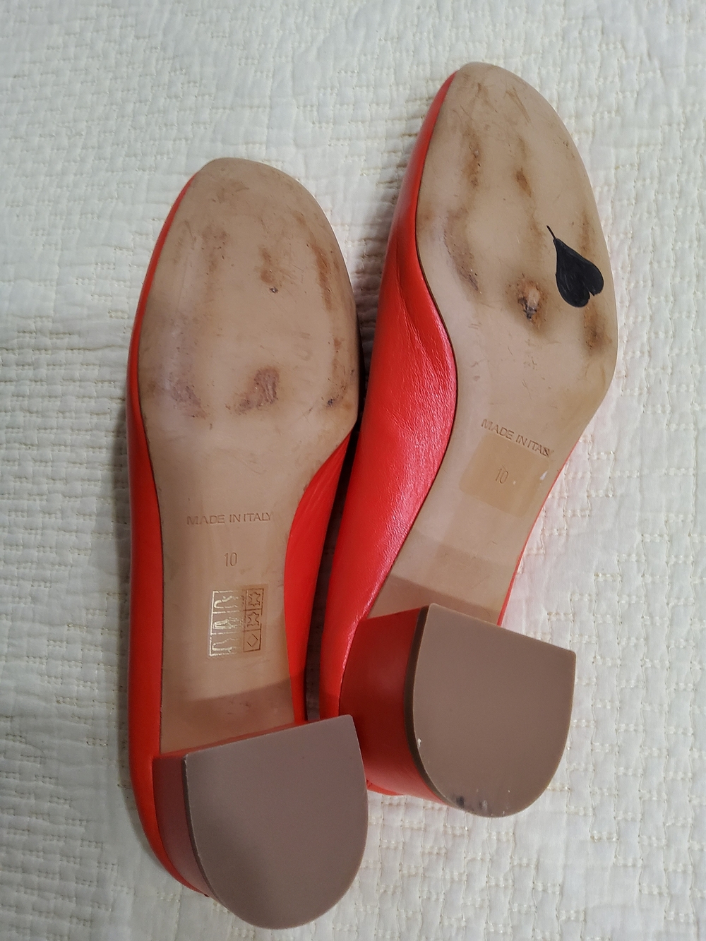 Everlane Day Heel In Red Size 10 - Picture 9 of 10